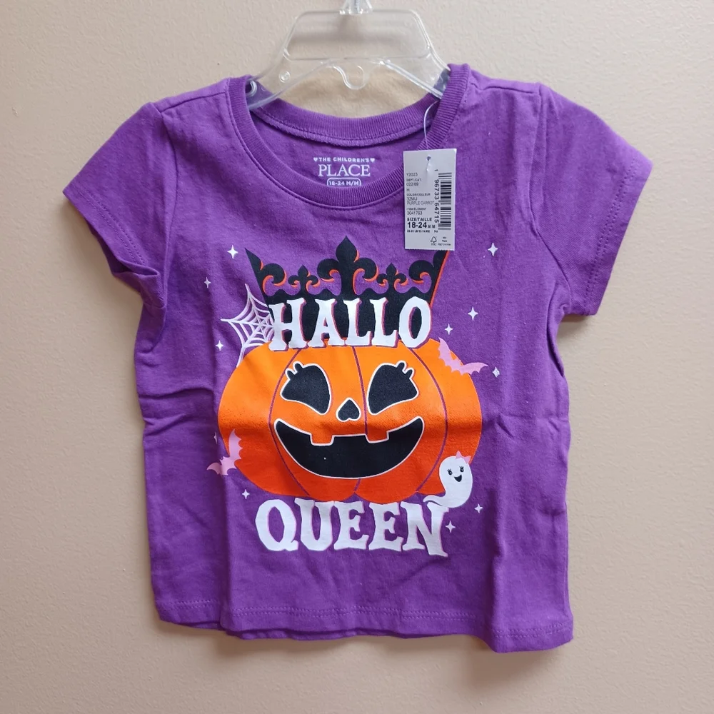Halloween pumpkin shirt - 18-24m